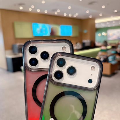 【流れるシリーズ】ネオンカラー 発光 クリアケース｜iPhone対応 #240903