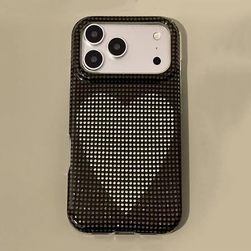 ハートデザイン ラインストーン iPhoneケース（全3色）ゴージャス・キラキラ　#261180
