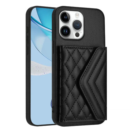 【キルティングシリーズ】カード収納付き ショルダー対応 レザー調スマホケース｜iPhone対応 #251108