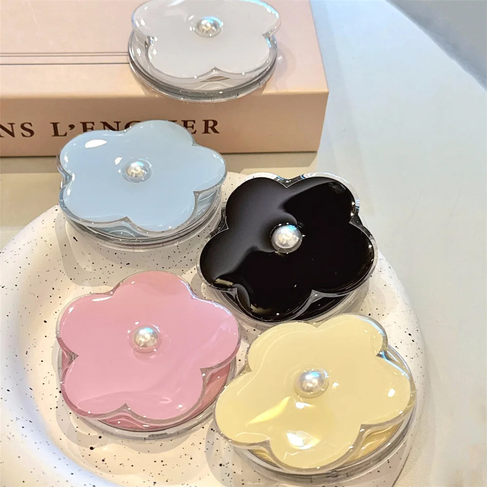 【スマホグリップ】フラワーパール パール付き お花 スタンド｜Magnet対応  #241113