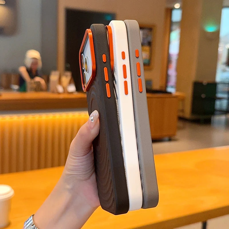 シンプル バイカラー Magnet内蔵 iPhoneケース #260609
