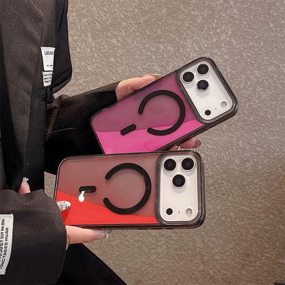 【流れるシリーズ】ネオンカラー 発光 クリアケース｜iPhone対応 #240903