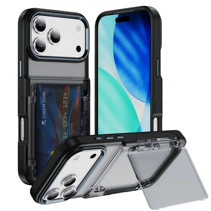 カード収納 フリップケース｜スタンド一体型・耐衝撃 iPhoneケース #240405