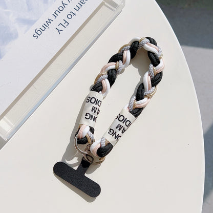 【ストラップ】くすみカラー編み ロープストラップ