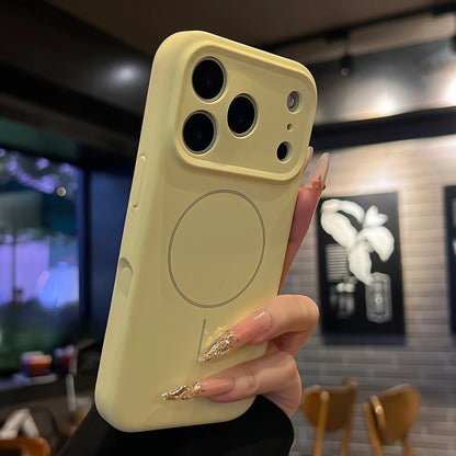 【Magnet内蔵】パステルカラー シンプル ロープストラップ付き マット スマホケース｜iPhone対応 #240708