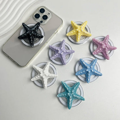 【スマホグリップ】スターフィッシュ ヒトデ 海モチーフの立体デザイン｜Magnet対応 #241115