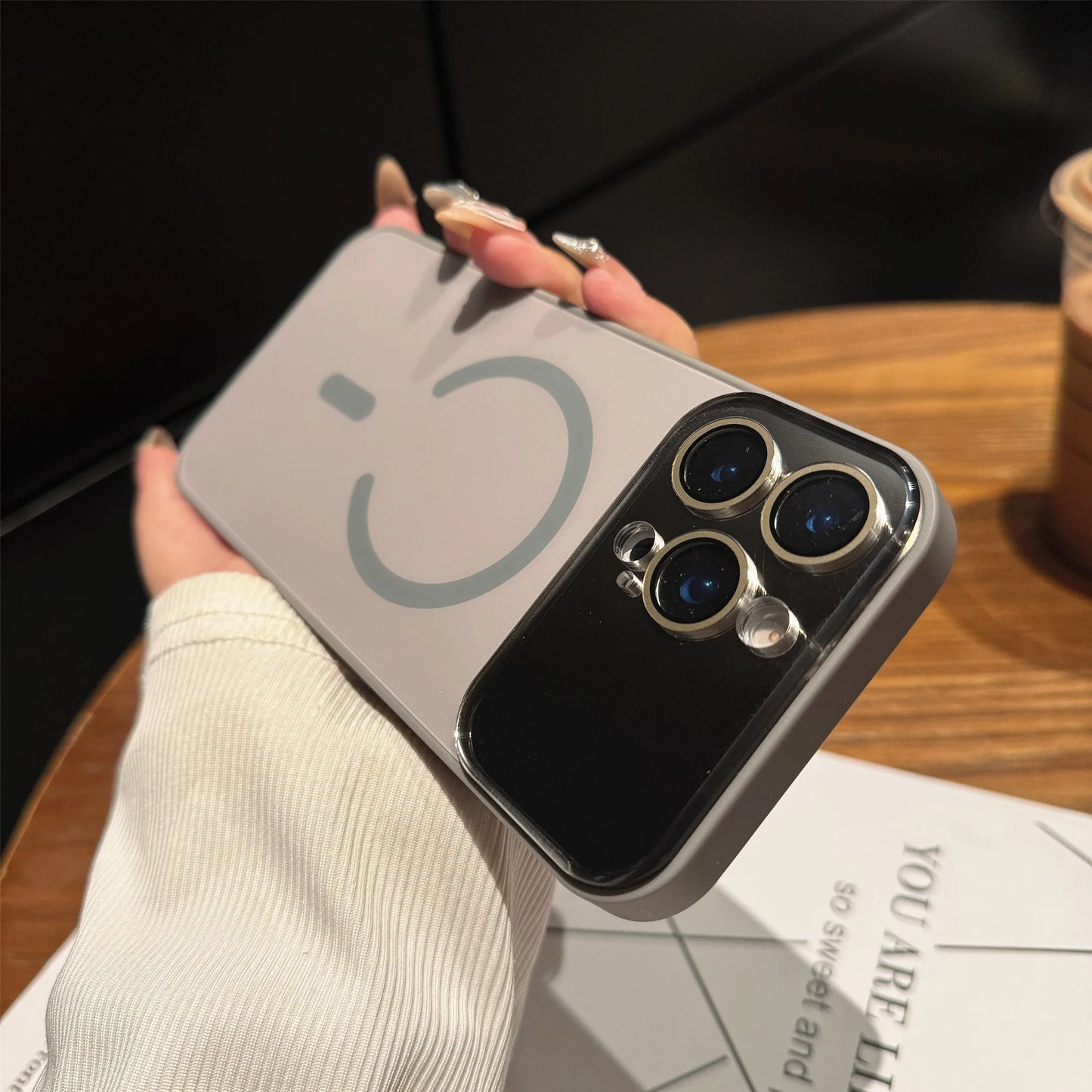 【ワイヤレス充電対応シリーズ】 シンプルおしゃれ マット スマホケース｜iPhone対応 #251104