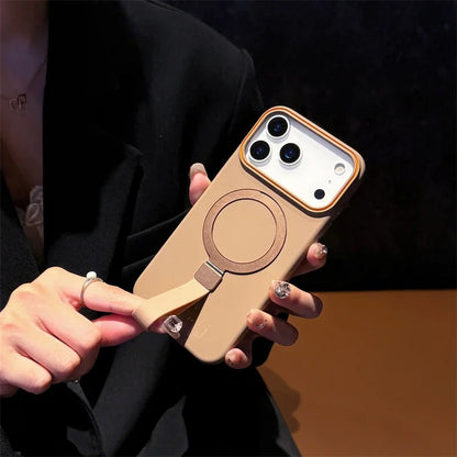 折りたたみ付き リングスタンド付き マットカラー スマホケース｜iPhone対応 #251122