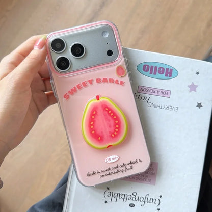 ポップでカラフルな3Dフルーツデザイン iPhoneケース｜ 軽量で持ちやすいデザイン #260063