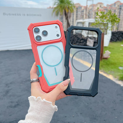 Magnet対応 iPhoneケース｜耐衝撃フレーム・クリアデザイン #240524