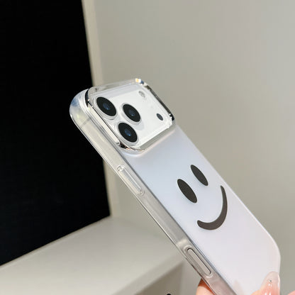 【スマイルシルバーストラップ】ニコちゃん × メタリックエッジ スマホケース｜iPhone対応 #250207