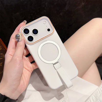 折りたたみ付き リングスタンド付き マットカラー スマホケース｜iPhone対応 #251122