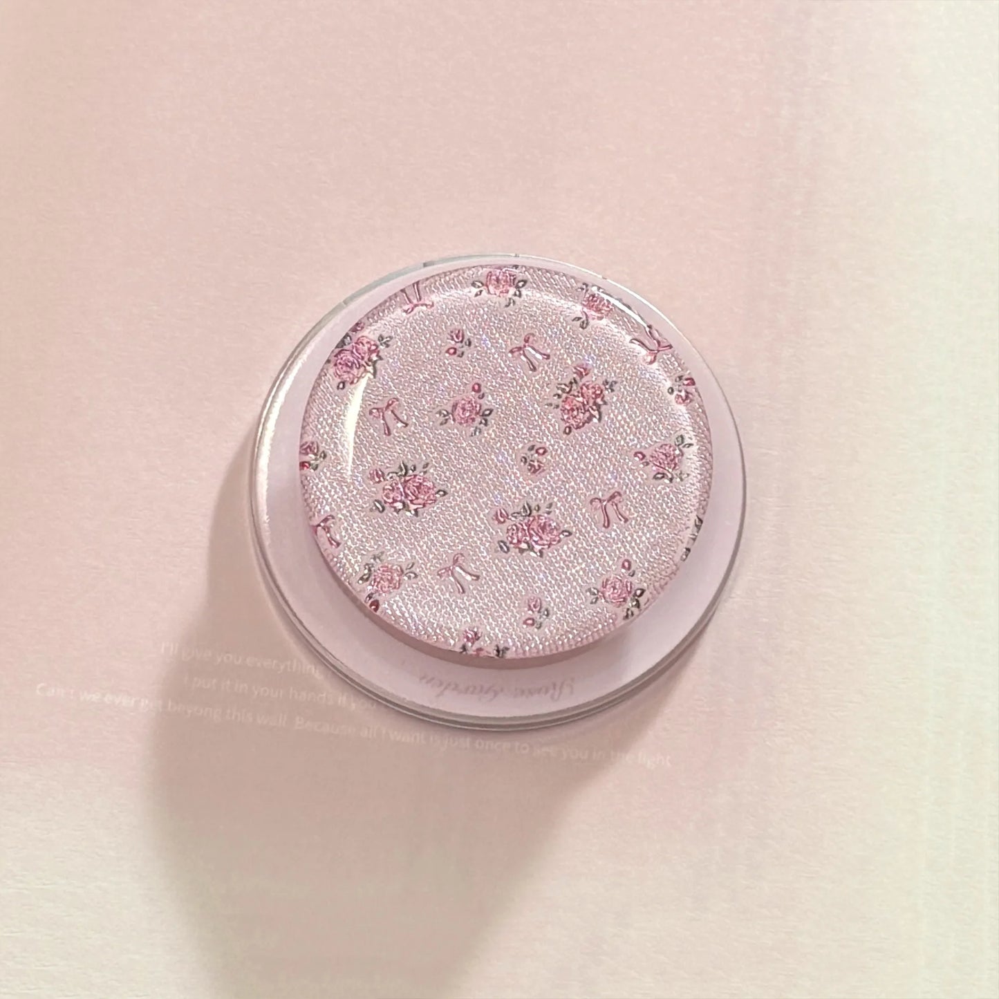 ヴィンテージフラワー Magnet内蔵 iPhoneケース｜小花柄ピンク・マグネットグリップ #240427