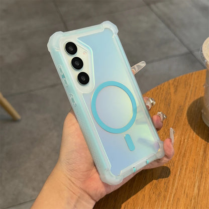【Galaxy対応】透け感が可愛いパステルカラー マグネット対応 ケース ｜クリア・アクティブ風  #261030