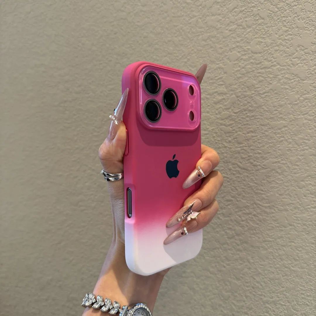 【グラデーションカラー】カメラ保護付き スマホケース グラデカバー 全面保護 TPU シンプル可愛い おしゃれ 韓国風 ｜iPhone対応 #251220