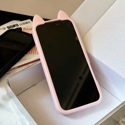 【猫耳シリーズ】エンジェルウィング 十字架 クロス iPhoneケース #240217