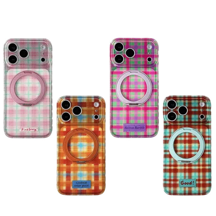 【チェック柄】iPhoneケース (全4色) トラッド・レトロ PCA #261184