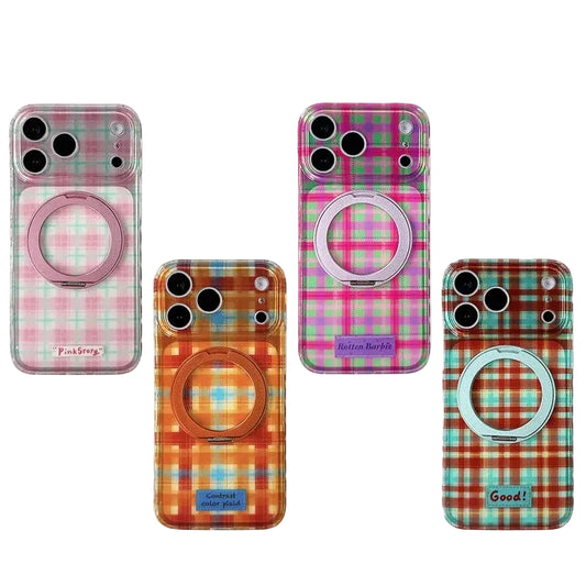 【チェック柄】iPhoneケース (全4色) トラッド・レトロ PCA #261184