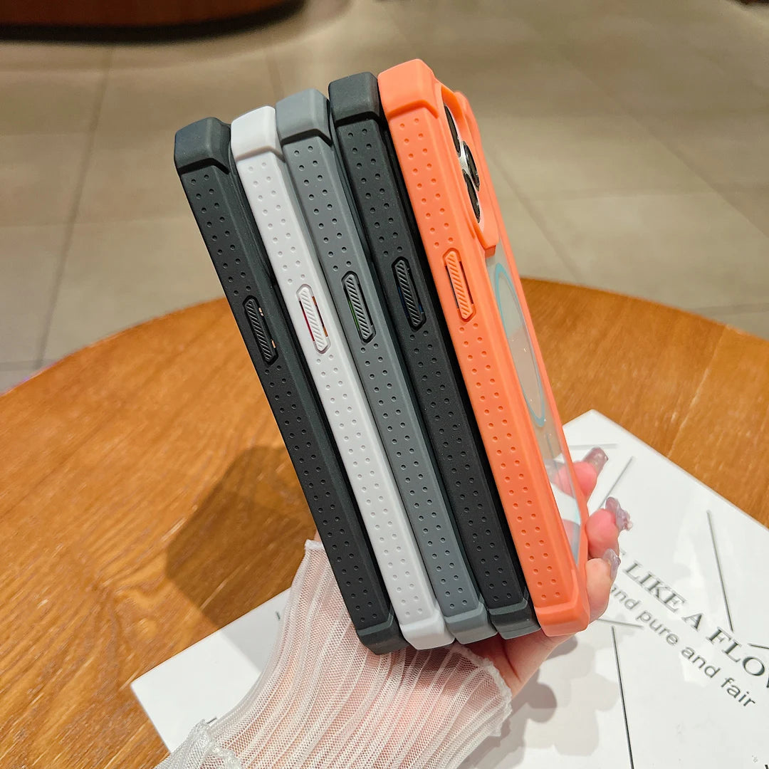 Magnet対応 iPhoneケース｜耐衝撃フレーム・クリアデザイン #240524