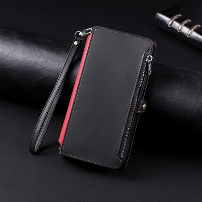 【ブックスタイル】シンプル レザー調 財布一体型 ブックスタイル 手帳型 iPhoneケース｜ショルダー対応 #240126