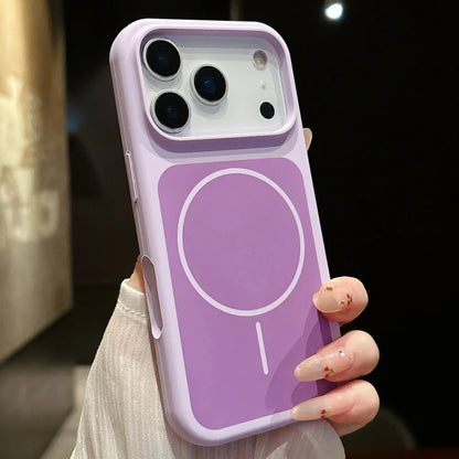 ネオンカラー MagSnet内蔵 マットバイカラー iPhoneケース｜耐衝撃・カラーフレーム #260521