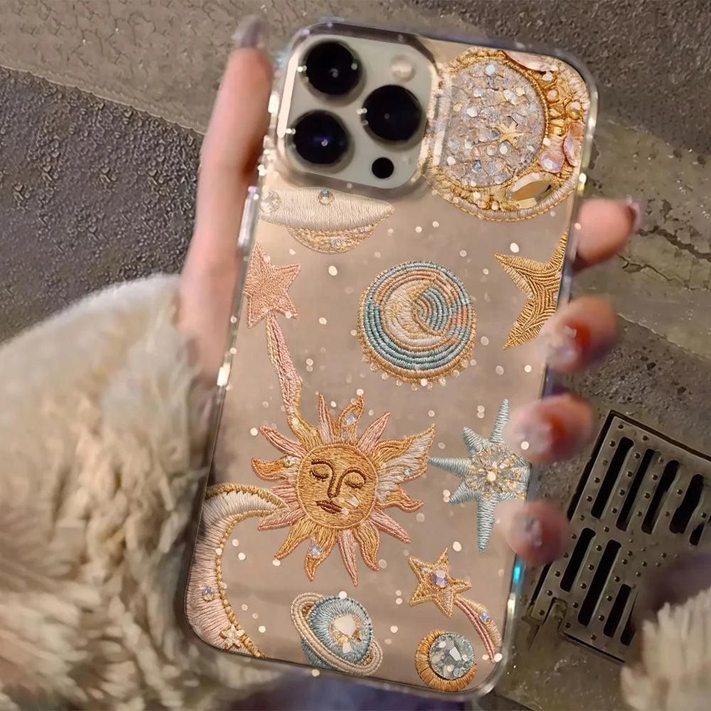 宇宙 星 月 天体デザイン  iPhoneケース｜幻想的・ヴィンテージ #260092