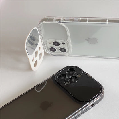 【クリアカラフルシリーズ】半透明シリコン レンズカバー付き ポップカラー スマホケース｜iPhone対応 #251020