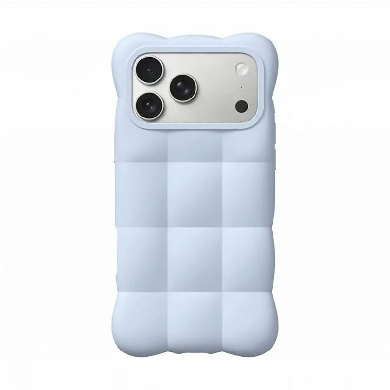 ぷっくり立体デザイン iPhoneケース 全3色 ポップ・パステル・キュート #261149