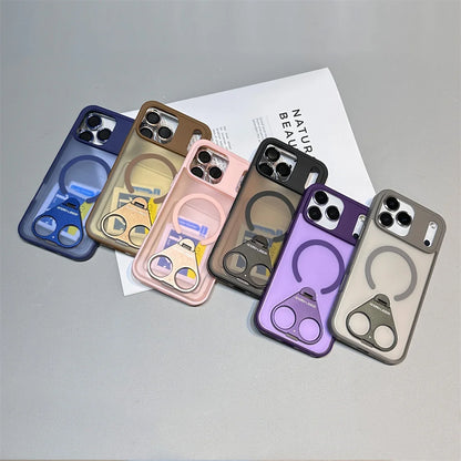 【スタンドシリーズ】メタルリング付き マグネット対応 おしゃれ耐衝撃スマホケース｜iPhone対応 #251121