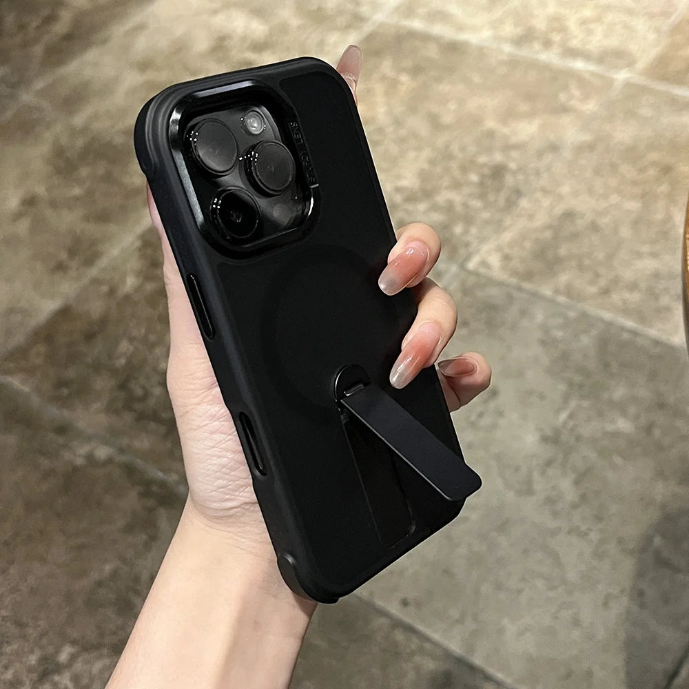 マットカラー スタンド付き Magnet内蔵 iPhoneケース｜耐衝撃・くすみカラー #261267　