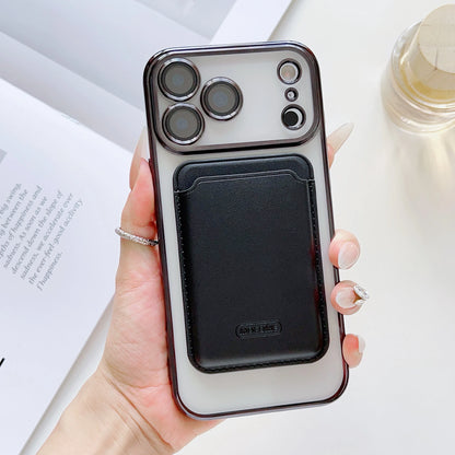 【Magnet内蔵】着脱可能 カードポケット付き クリア ススマホケース｜iPhone対応 #251219