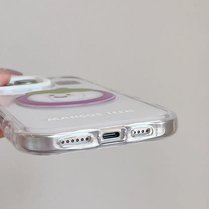 【フルーツシリーズ】スイカ マンゴスチン アップル カラフルクリア スマホケース｜iPhone対応 #251017