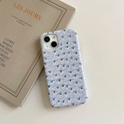 【オース風レザー】型押し PUレザー シンプルスマホケース｜iPhone対応 #240922