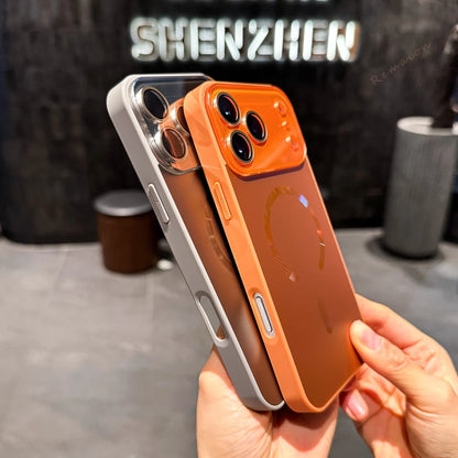 メタリックリング Magnet内蔵 iPhoneケース｜ミラー調・スタイリッシュ #240316