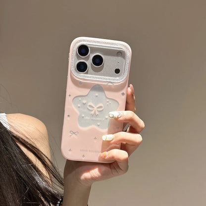 【STAR BOW】星型リボン パステルガーリースマホケース｜iPhone対応 #240930