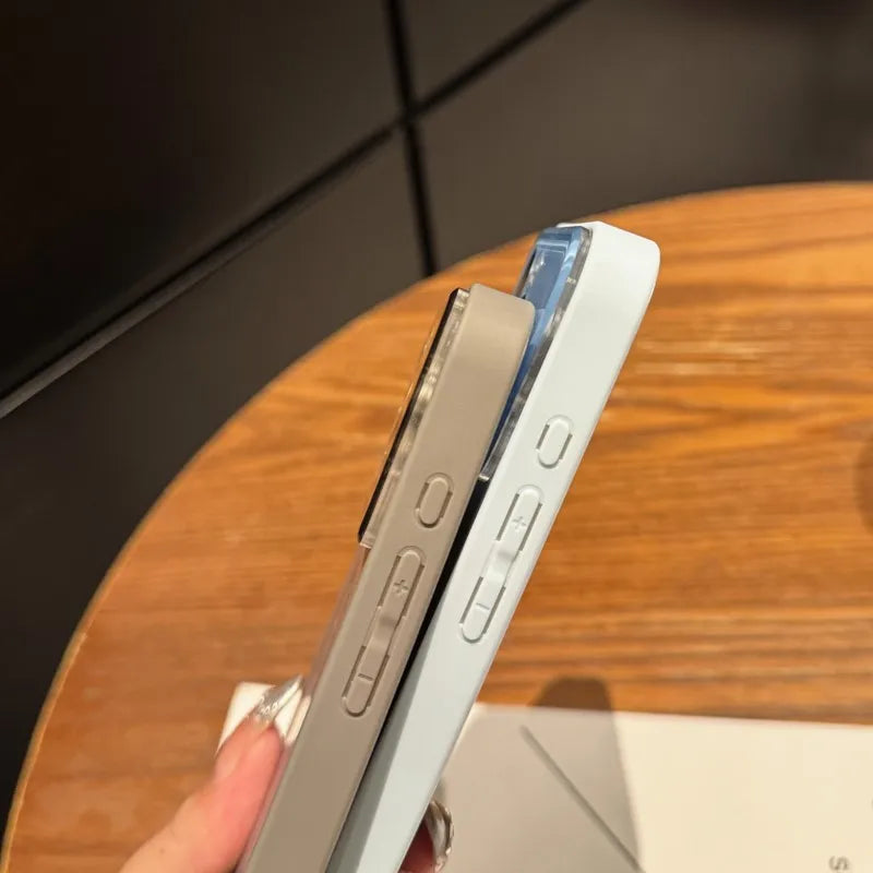 【ワイヤレス充電対応シリーズ】 シンプルおしゃれ マット スマホケース｜iPhone対応 #251104