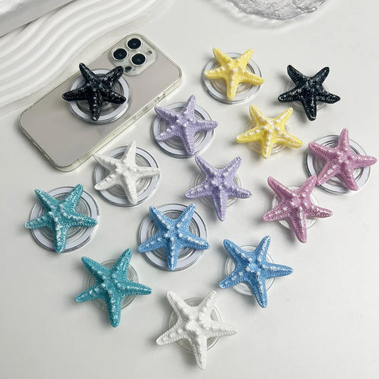 【スマホグリップ】スターフィッシュ ヒトデ 海モチーフの立体デザイン｜Magnet対応 #241115