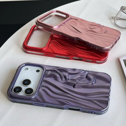 【メタリックウェーブシリーズ】光沢 3Dデザイン スマホケース｜iPhone対応 #251210