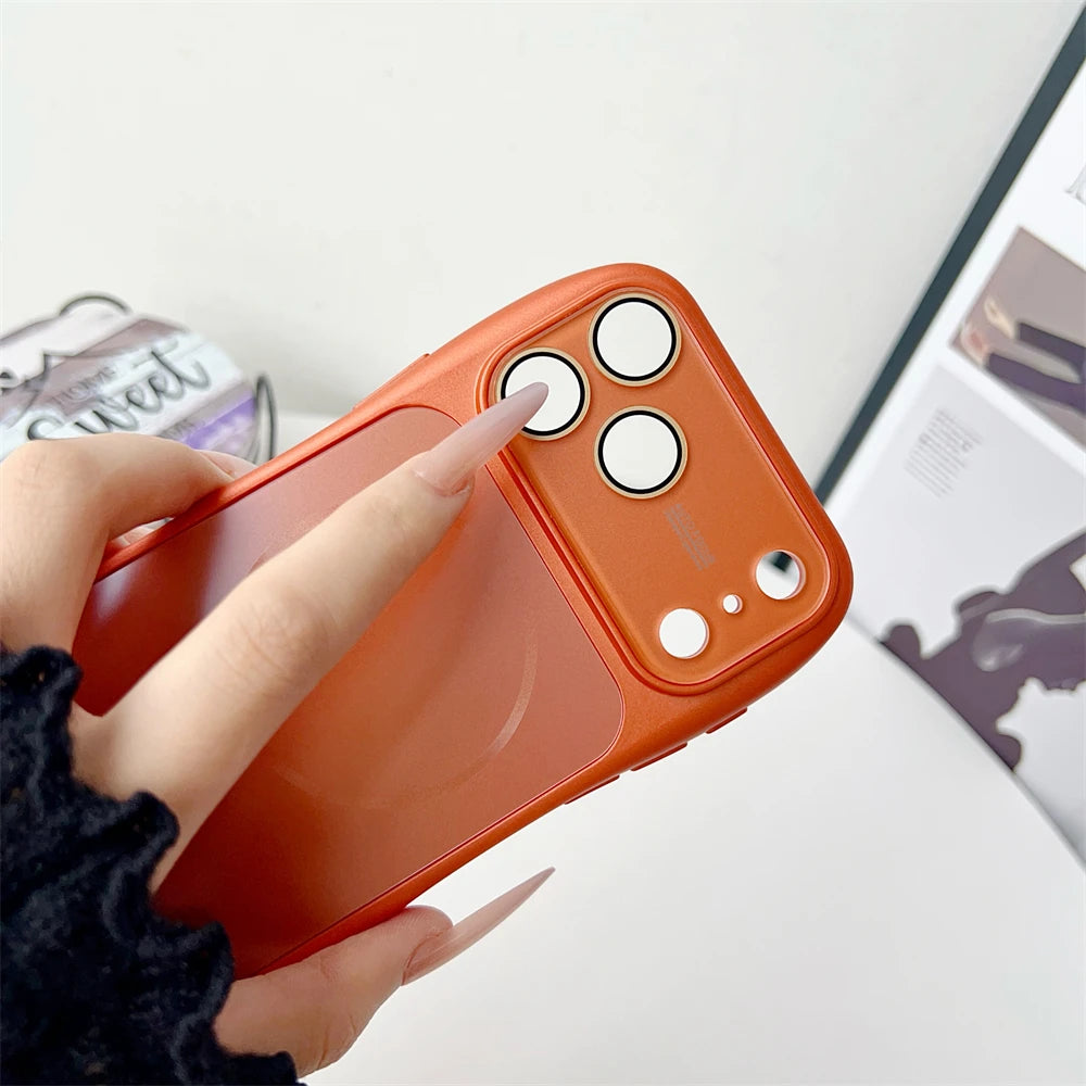 くびれシルエット ニュアンスくすみカラー マットな質感 Magnet内蔵  iPhoneケース #231205