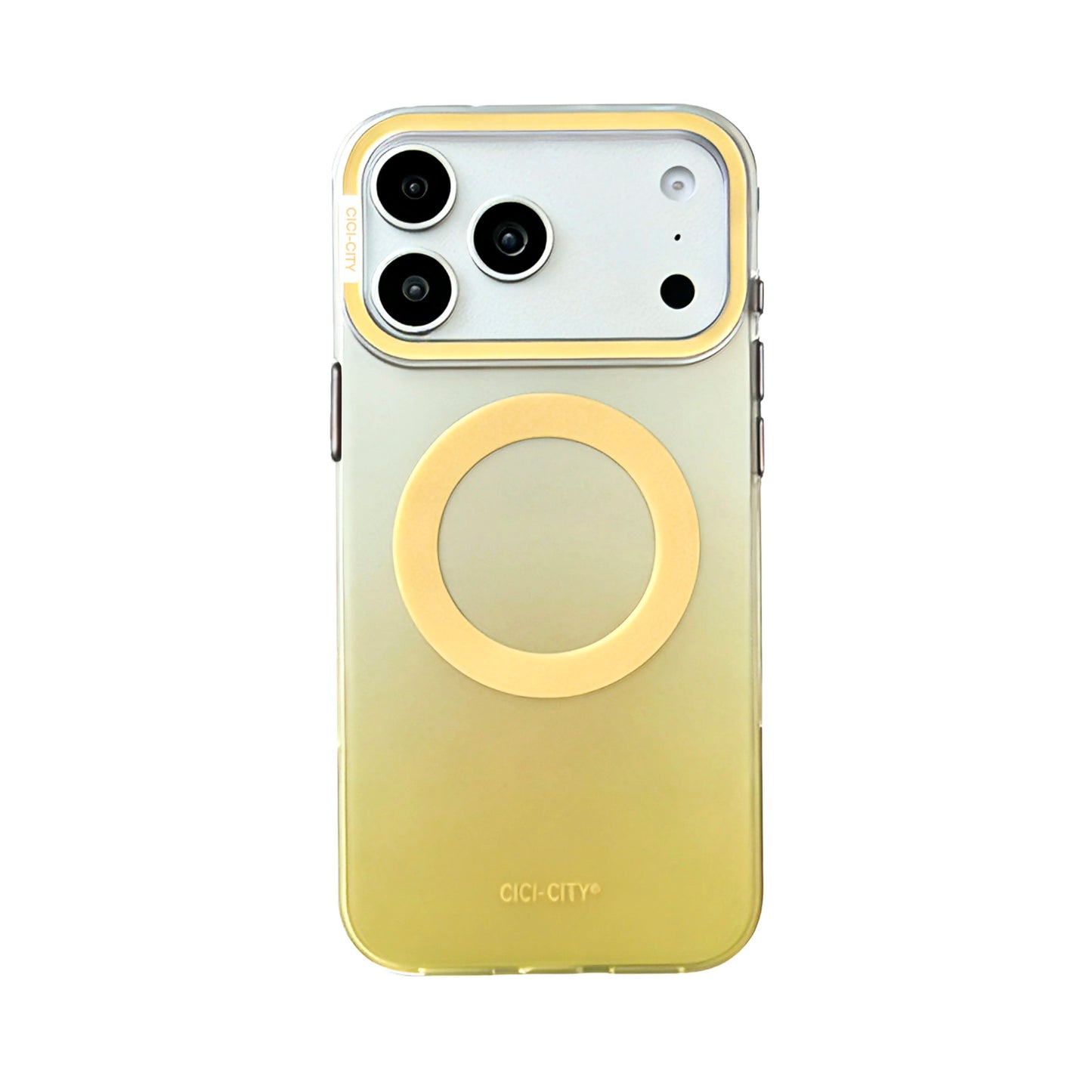 パステルグラデーション コントラストフレーム Magnet内蔵 iPhoneケース｜淡色・上品シンプル #260038