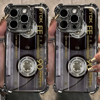 レトロ カセットテープ / ラジカセ デザイン iPhoneケース #260105