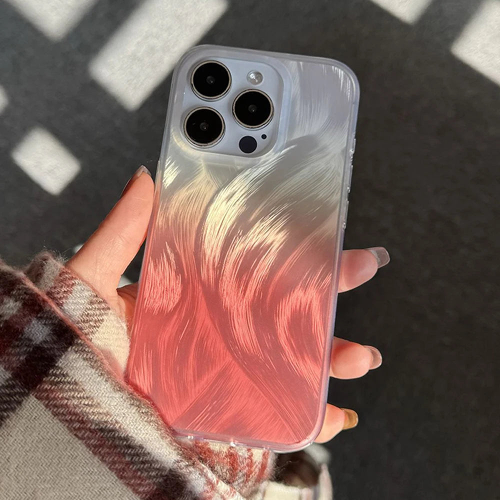 ニュアンス ウェーブ ブラシ グラデーション iPhoneケース #260221