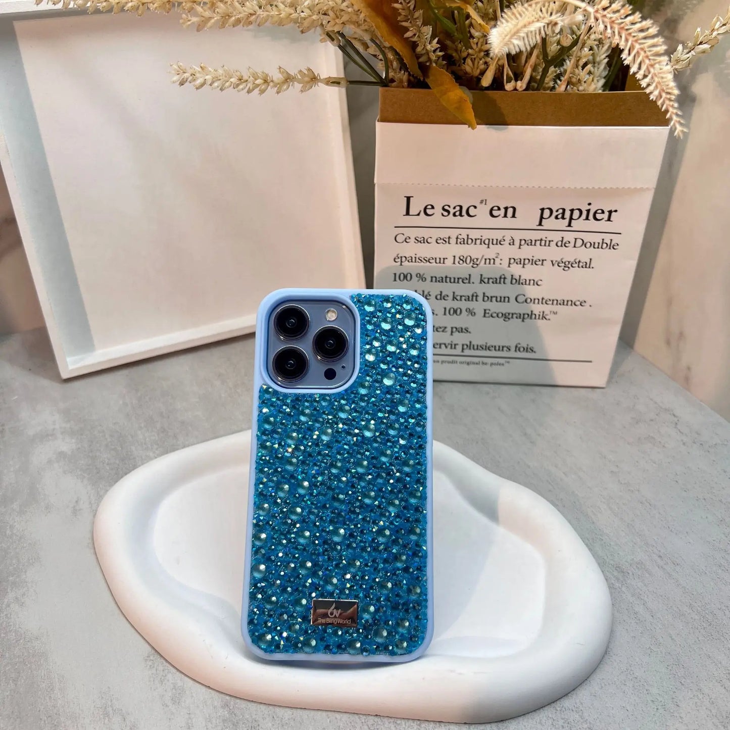 【キラキラビジューシリーズ】フルラインストーン グリッター スマホケース｜iPhone対応 #260118