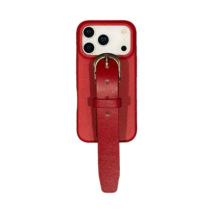 【レザーシリーズ】ベルトデザイン 高級感 レザー調 スマホケース｜iPhone対応 #251124