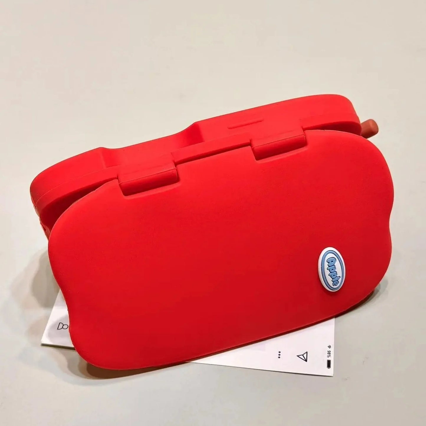 【アップルミラー】りんご型 ミラー付き 立体デザインスマホケース｜iPhone対応 #240612