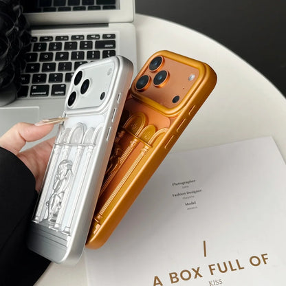 【クラシックエンジェル】天使レリーフ × アーチデザイン スマホケース｜iPhone対応 #240808