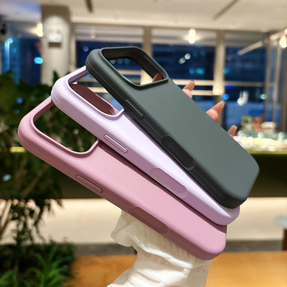 【シンプルシリーズ】マット質感 カラフル無地 スマホケース｜iPhone対応 #251029