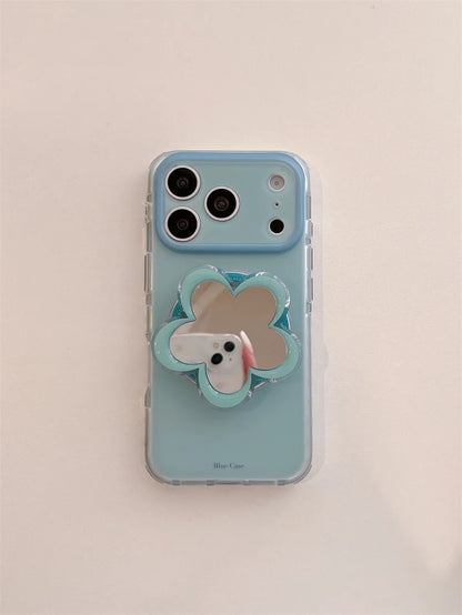 フラワーミラー グリップ付き Magnet内蔵 iPhoneケース #260620