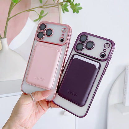 【Magnet内蔵】着脱可能 カードポケット付き クリア ススマホケース｜iPhone対応 #251219