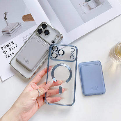 【Magnet内蔵】着脱可能 カードポケット付き クリア ススマホケース｜iPhone対応 #251219